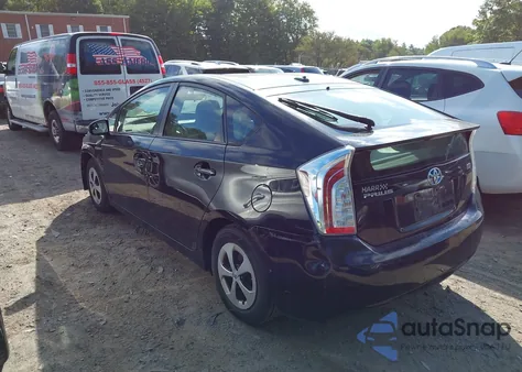2012 Toyota Prius Three из США, поврежденный, VIN JTDKN3DU6C5487981